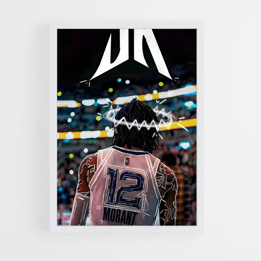 Poster Morant Plongez – affiche Basketball (vue 3)
